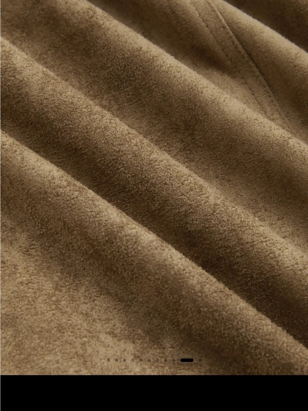 NWT CIDER SUEDE COLLAR SOLID BUTTON - Picture 10 of 12